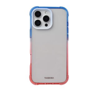 Iphone 16 Pro - Tank Case Gradient (Blue+Pink)Border