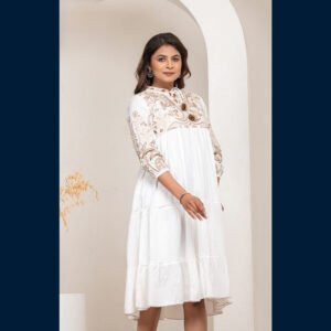 Soft Harmony 3/4 Midi Dress