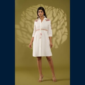Elegant Embroidered One Piece(knee length)