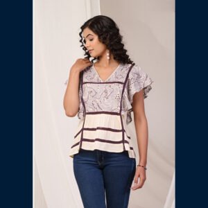 Purple Pearl Stitch Tunic