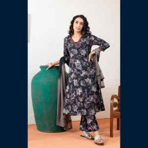 Midnight Blossom Suit Set