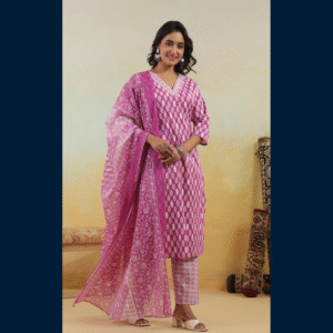 Pink Petal Breeze Kurta Set