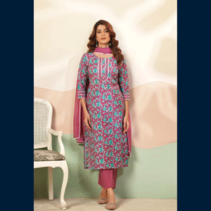Berry Bloom Kurta Set