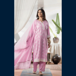 Blush Petal Elegance Kurta Set