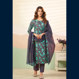 Midnight Bloom Kurta Set