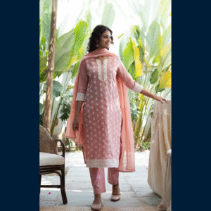 Peach Whisper Kurta Set