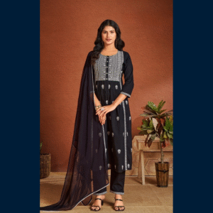 Midnight Grace Kurta Set