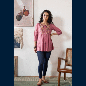 Blush Blossom Peplum Top