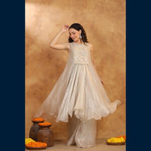 Ivory Grace Anarkali Ensemble