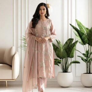 Blush Petals Embroidered Set