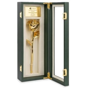 24k Gold Rose - in Luxury window pane gift case