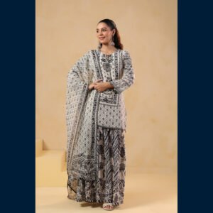 Noir Elegance Dupatta Set