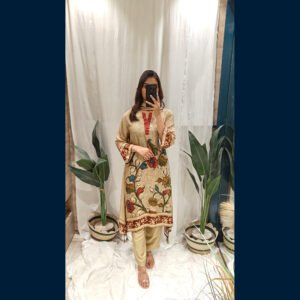 Kashmiri Embroidered Kurta Set