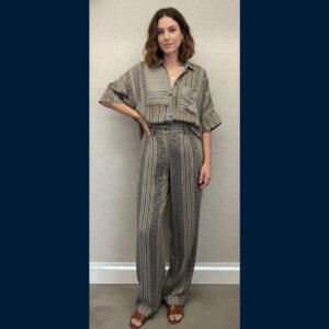 Grey Printed Casual Shirt