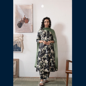 Floral Kurta Set with Dupatta