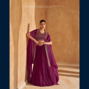 Lehenga Set with Cape Dupatta