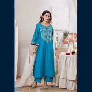 Straight Kurta Set with Dupatta