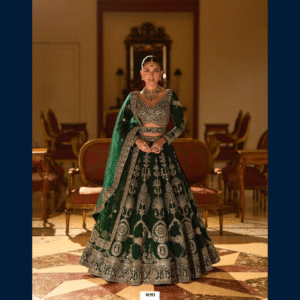 Emerald Green Designer Bridal Lehenga Set