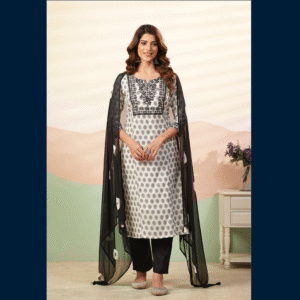 Printed Kurta Set with Dupatta