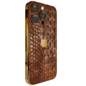 Brown Croc Elite iPhone 16 Pro & Pro Max