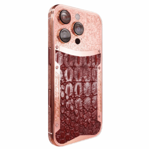 Brown Croc Diamond iPhone 16 Pro and Pro Max