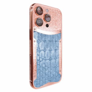 Blue Croc Diamond iPhone 16 Pro and Pro Max