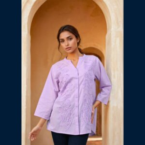 Lavender Embroidered Shirt