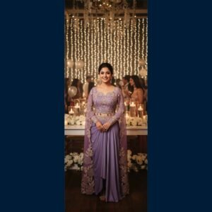 Lavender Cape-Drape Ensemble