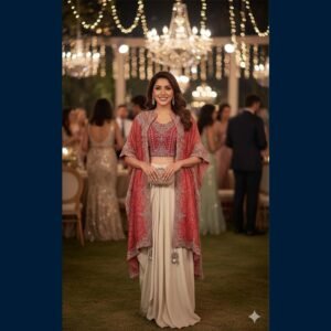 Jashn Rouge Cape-Drape Set