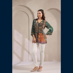 Green Printed Tunic