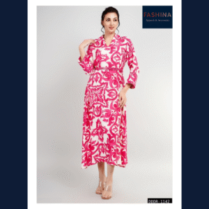 Rose Baroque Wrap Dress