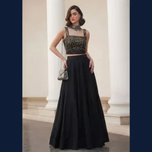 Black Gold Radiance Lehenga