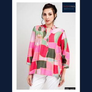 Modern Mosaic Tunic Top