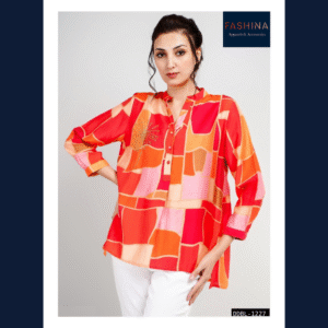 Sunset Mosaic Tunic Top
