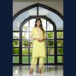 Zayra Lemon Glow Kurta Set