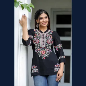 Rhea Midnight Bloom Top