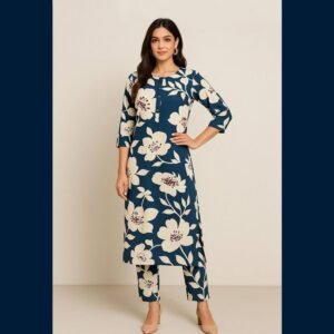 Indigo Bloom Printed Kurta Set