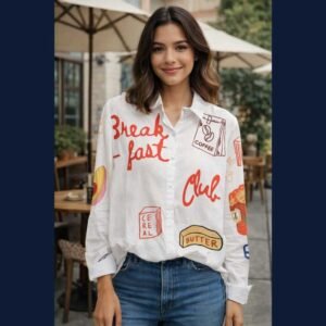 Urban Graphic Print Casual Shirt