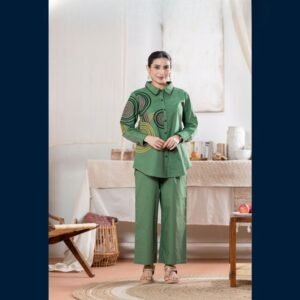 Green Harmony Shirt Co-Ord Set
