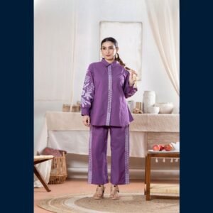 Royal Plum Shirt Co-Ord Set