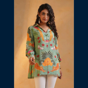 Mint Safari Luxe Top