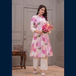 Pink Mosaic Everyday Kurta Set