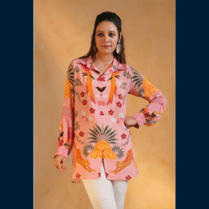 Pink Safari Luxe Top