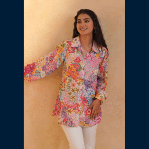BloomBurst Pastel Floral Shirt
