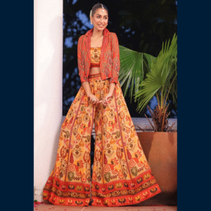 Saffron Spice Sharara Set