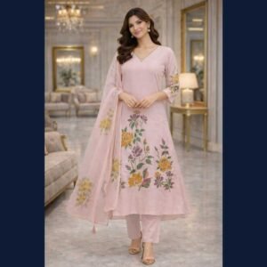 Blush Garden Floral Kurta Set