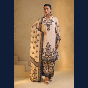 Classic Noir Floral Kurta Set