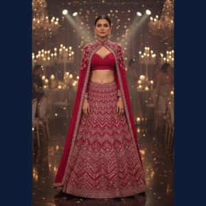 Crimson Royale Lehenga Set