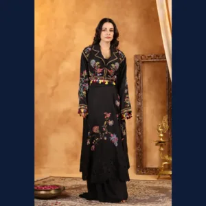 Noir Enchanté Embroidered Co-ord Set