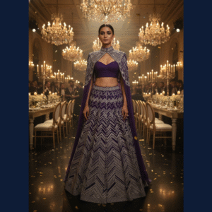 Midnight Majesty Lehenga Set